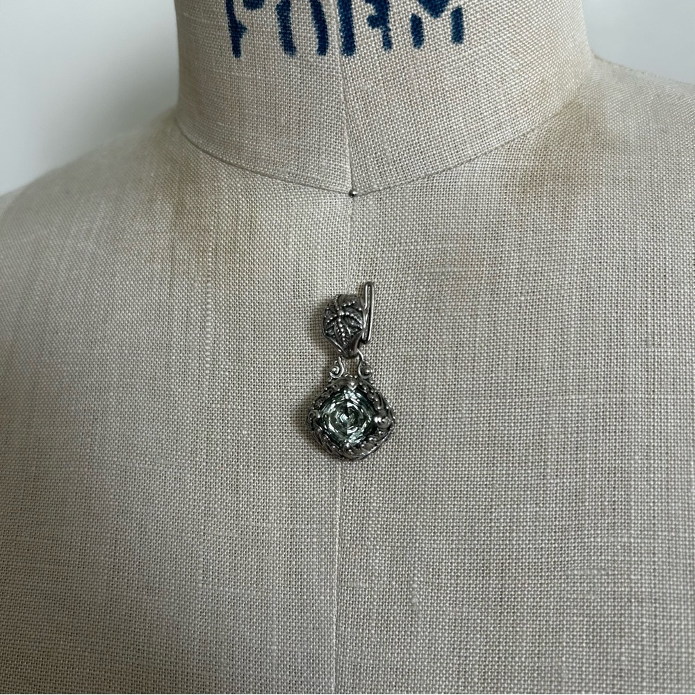 Prasiolite Silver Pendant from the Artisan Gem Collection of Bali™, sold by JTV
